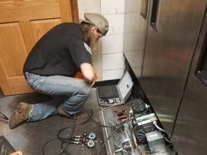 Charging Three Door Cooler