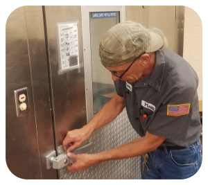 Walk In Cooler Door Hardware Repair
